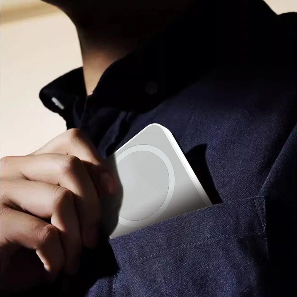 Powerbank bezprzewodowy Dudao K26 10000mAh 20W USB-A / USB-C / MagSafe biały