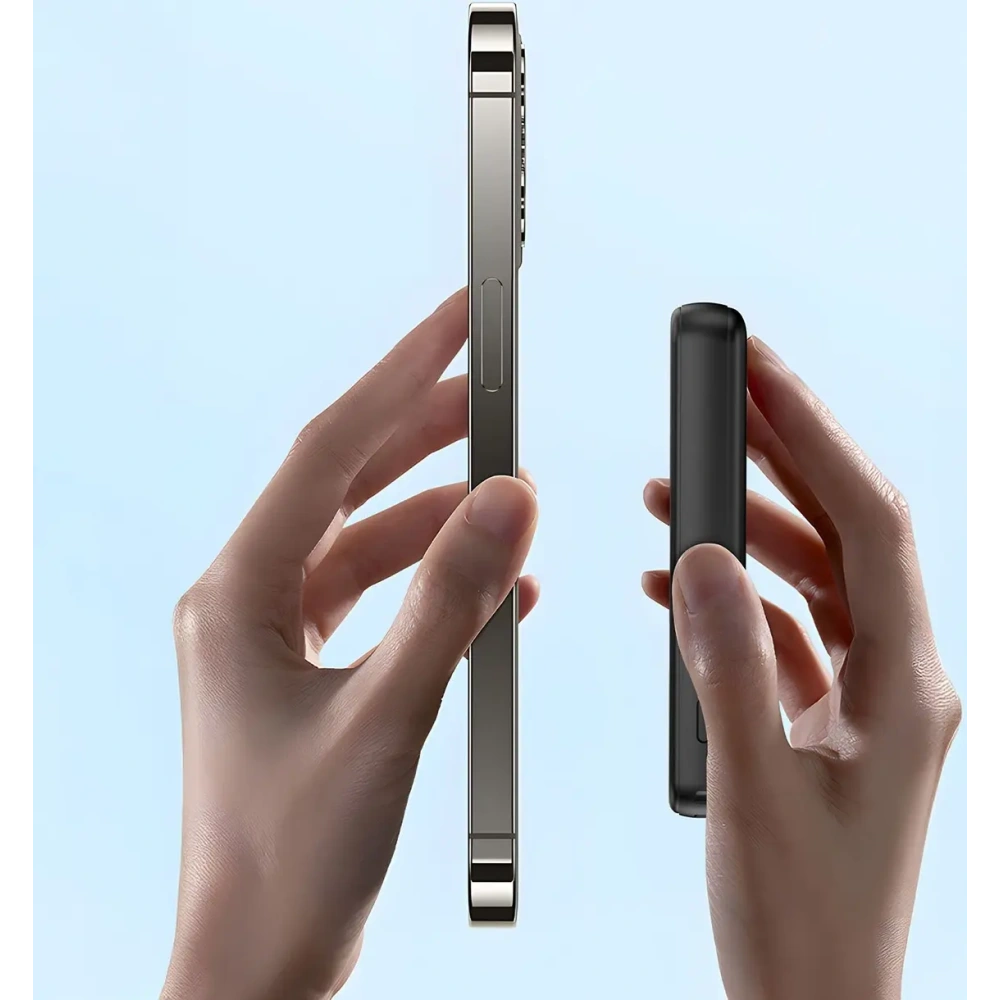 Powerbank bezprzewodowy Dudao K14S+ 10000mAh 20W USB-A / USB-C / MagSafe z podstawką czarny