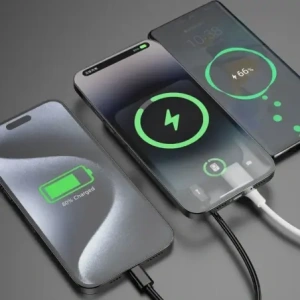 Powerbank bezprzewodowy Dudao K14S+ 10000mAh 20W USB-A / USB-C / MagSafe z podstawką czarny