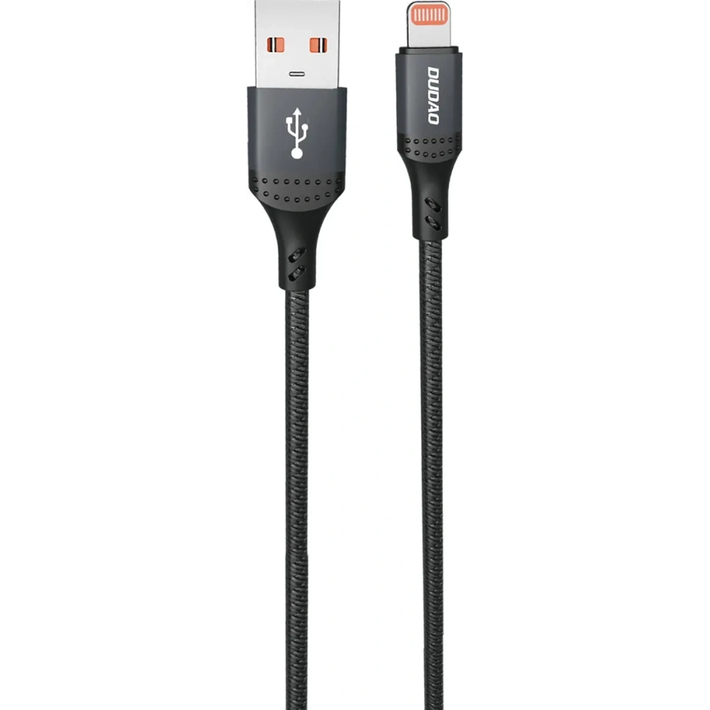 Kabel w oplocie Dudao 3A 30W L3SL USB-A / Lightning 1.2m czarny