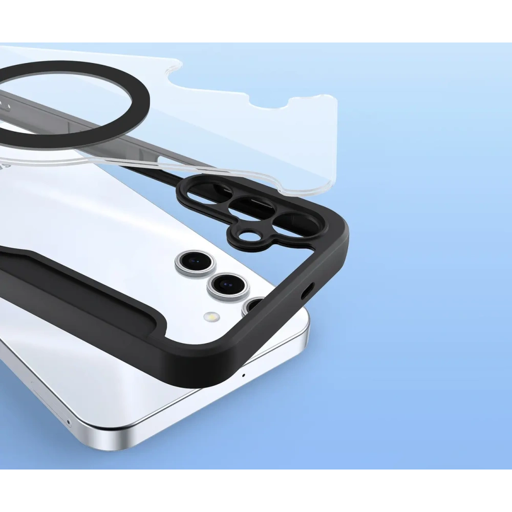 Etui z klapką Dux Ducis Skin X Pro MagSafe do Samsung Galaxy S25+ Plus czarne