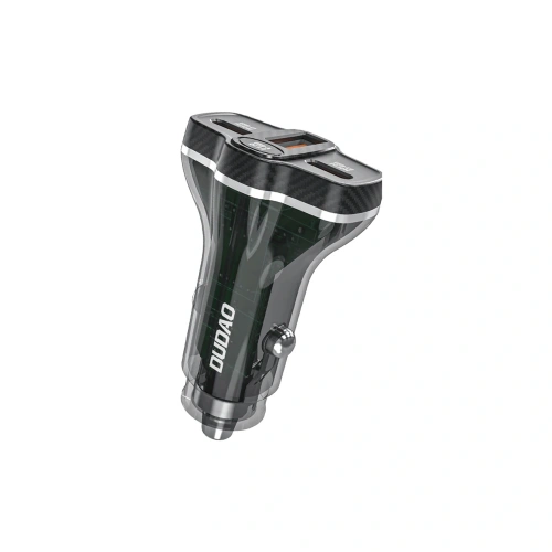 Ładowarka samochodowa Dudao R78 78W USB-C PD, 2xUSB-A QC czarna