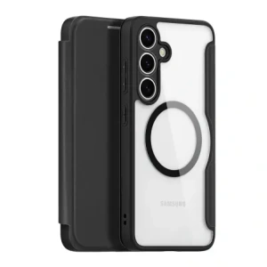 Etui z klapką Dux Ducis Skin X Pro MagSafe do Samsung Galaxy S25+ Plus czarne