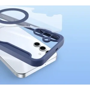 Etui z klapką Dux Ducis Skin X Pro MagSafe do Samsung Galaxy S25+ Plus niebieskie