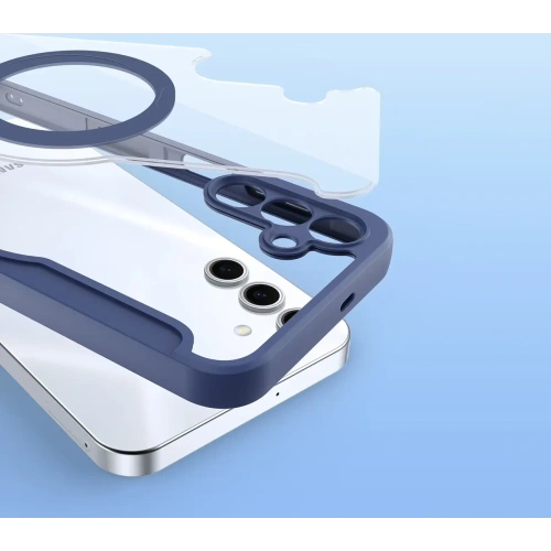 Etui z klapką Dux Ducis Skin X Pro MagSafe do Samsung Galaxy S25+ Plus niebieskie