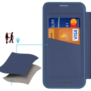 Etui z klapką Dux Ducis Skin X Pro MagSafe do Samsung Galaxy S25+ Plus niebieskie