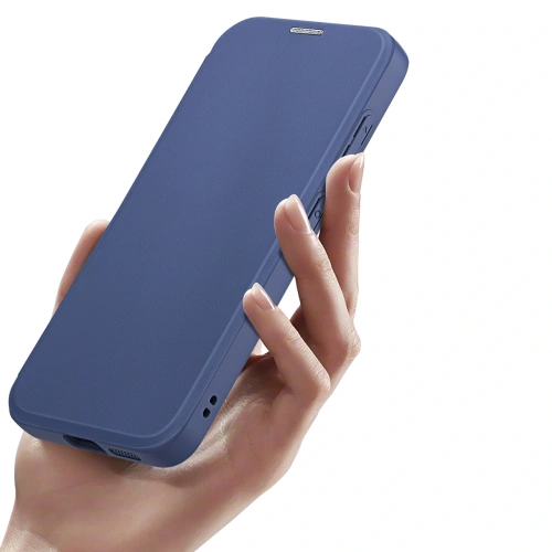 Etui z klapką Dux Ducis Skin X Pro MagSafe do Samsung Galaxy S25+ Plus niebieskie