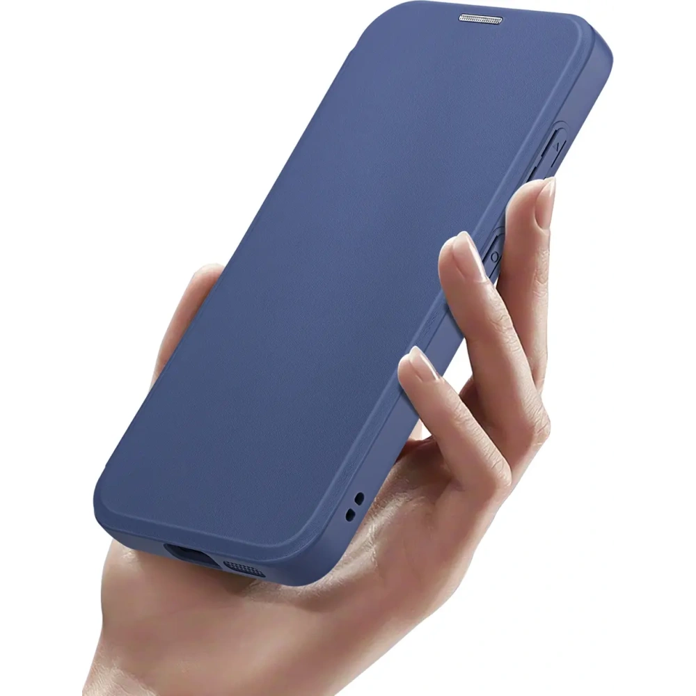 Etui z klapką Dux Ducis Skin X Pro MagSafe do Samsung Galaxy S25+ Plus niebieskie