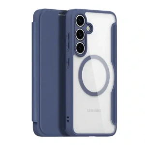 Etui z klapką Dux Ducis Skin X Pro MagSafe do Samsung Galaxy S25+ Plus niebieskie