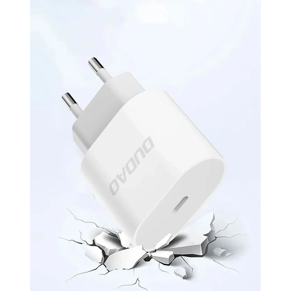 Ładowarka sieciowa Dudao A14EUC PD 20W USB-C z kablem USB-C / USB-C biała