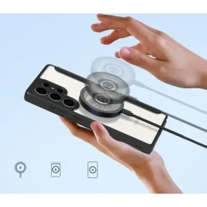 Etui z klapką Dux Ducis Skin X Pro MagSafe do Samsung Galaxy S25 Ultra czarne