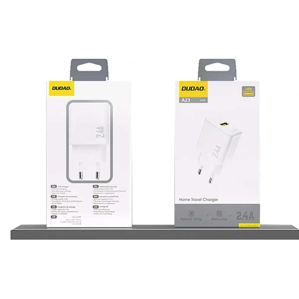 Ładowarka sieciowa Dudao A23 2.4A USB-A biała