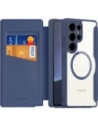 Etui z klapką Dux Ducis Skin X Pro MagSafe do Samsung Galaxy S25 Ultra niebieskie