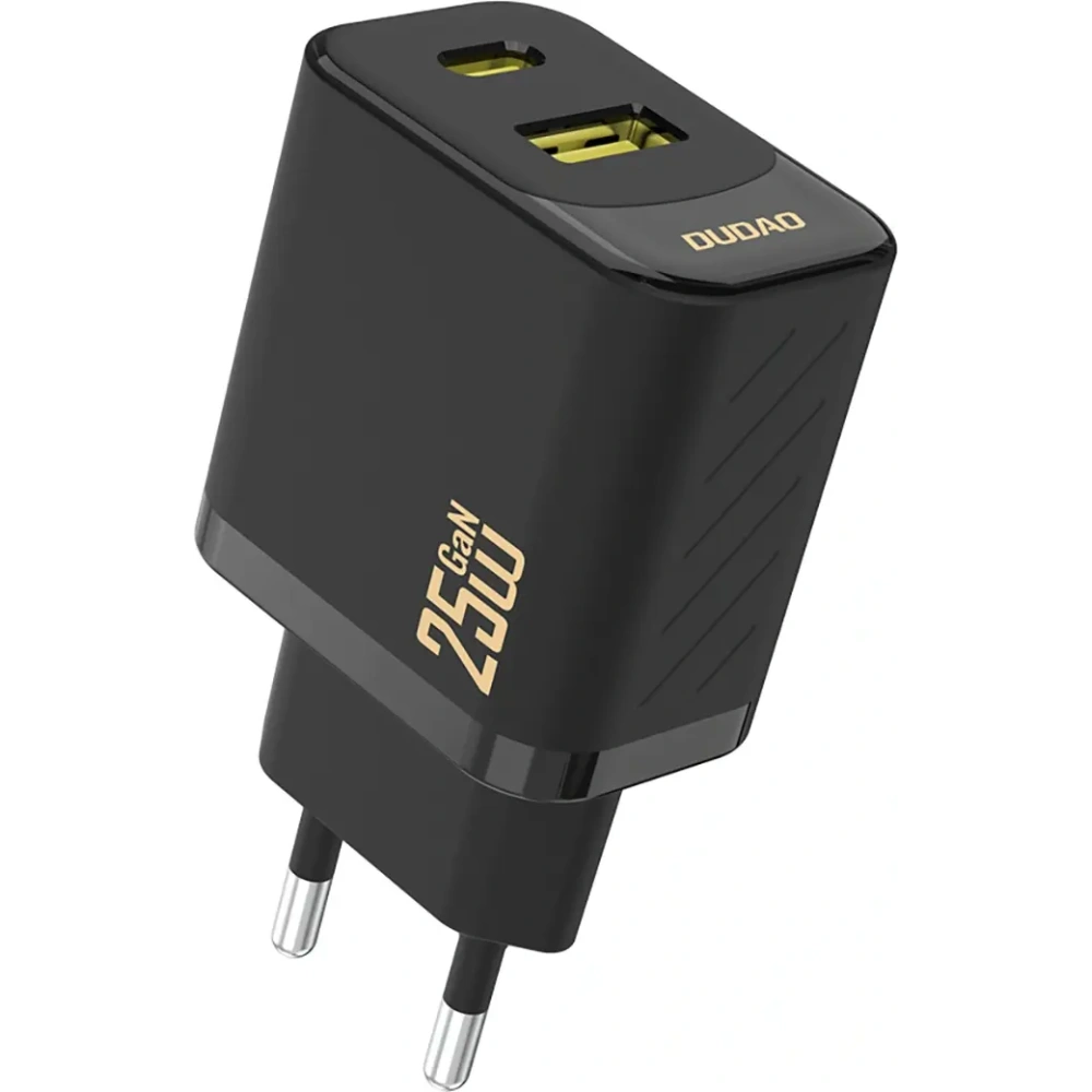 Ładowarka sieciowa Dudao A26T GaN 25W USB-A, USB-C czarna
