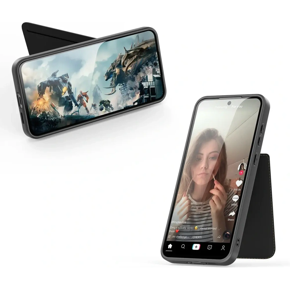 Etui Dux Ducis Rafi II na Samsung Galaxy S25 z podstawką czarne