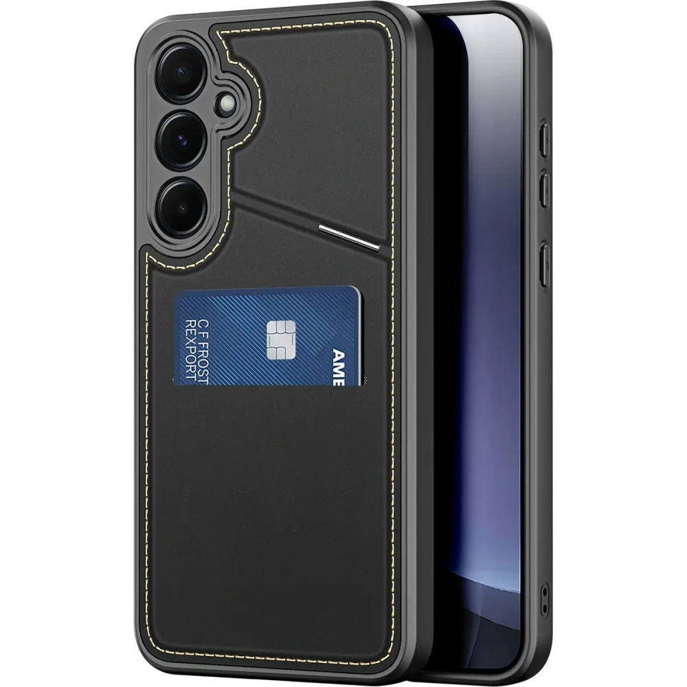 Etui Dux Ducis Rafi II na Samsung Galaxy S25 z podstawką czarne