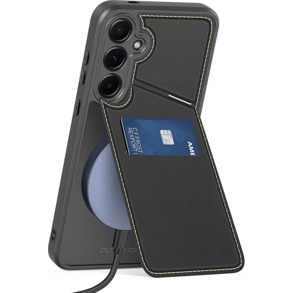Etui Dux Ducis Rafi II na Samsung Galaxy S25 z podstawką czarne