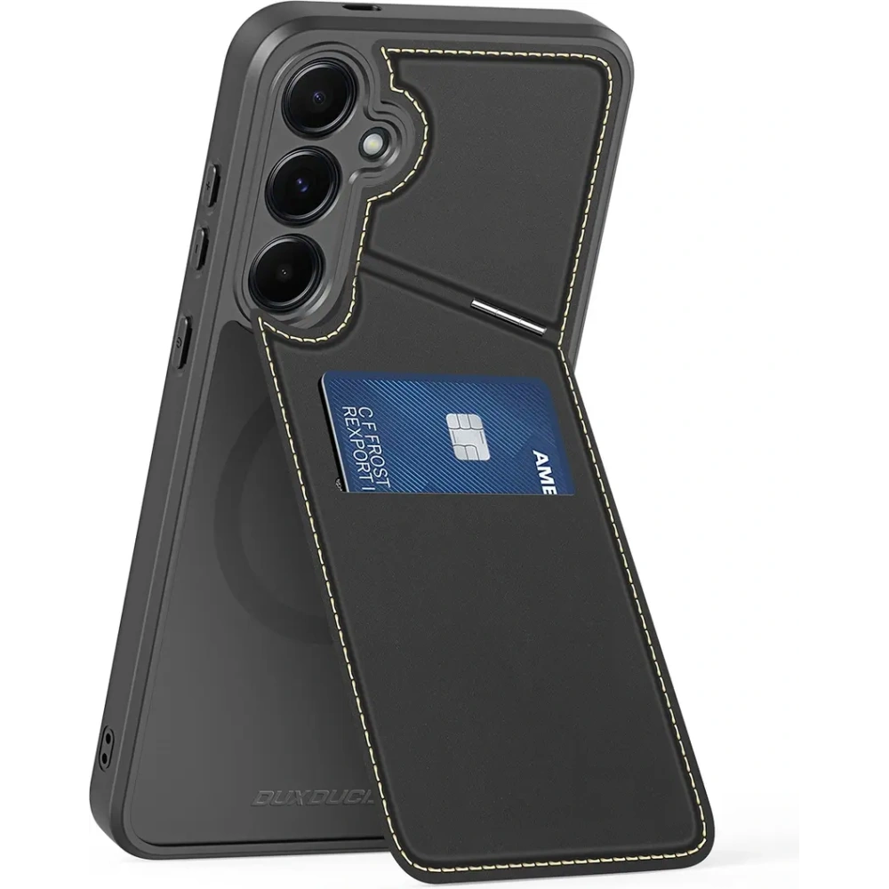 Etui Dux Ducis Rafi II na Samsung Galaxy S25 z podstawką czarne