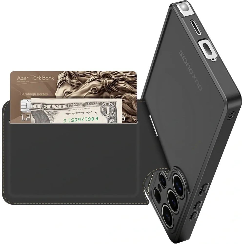 Etui Dux Ducis Rafi II do Samsung Galaxy S25 Ultra z podstawką czarne