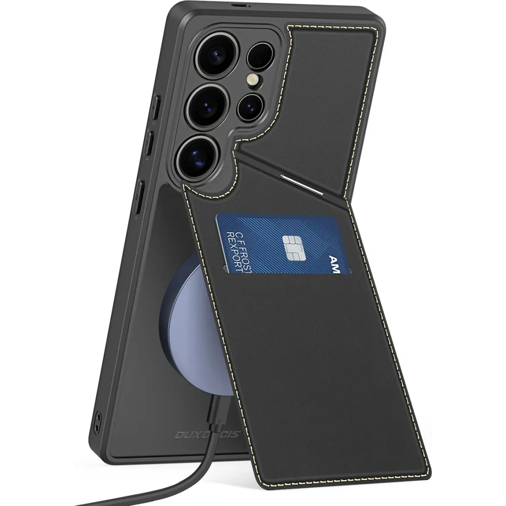 Etui Dux Ducis Rafi II do Samsung Galaxy S25 Ultra z podstawką czarne