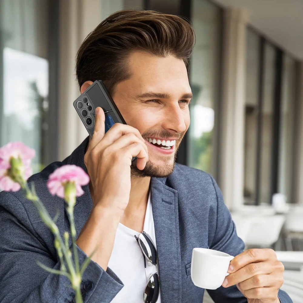 Etui Dux Ducis Rafi II do Samsung Galaxy S25 Ultra z podstawką czarne