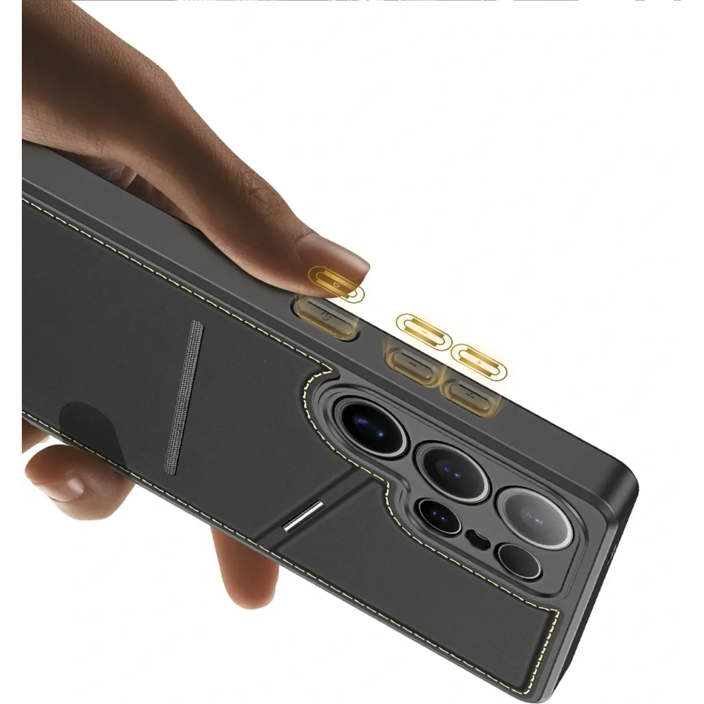 Etui Dux Ducis Rafi II do Samsung Galaxy S25 Ultra z podstawką czarne