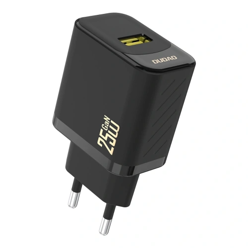 Ładowarka sieciowa Dudao A27S 25W GaN USB-A czarna