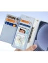 Etui z klapką Dux Ducis Lawa do Samsung Galaxy S25 z odłączanym portfelem magnetycznym niebieskie