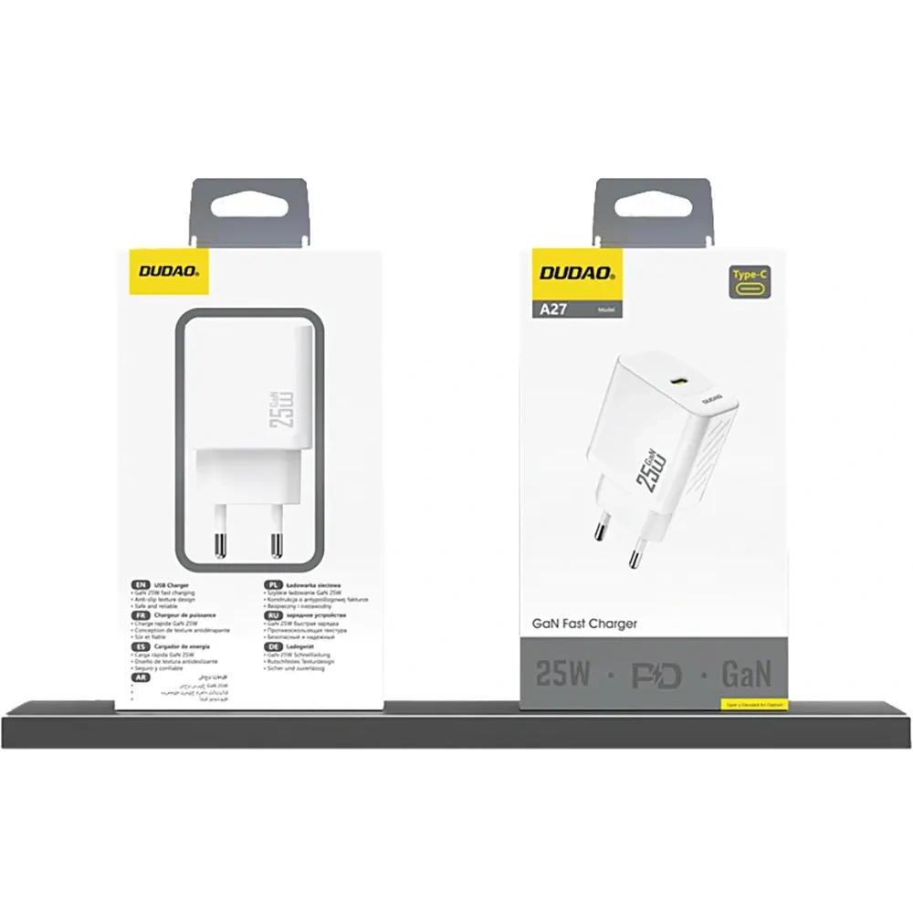 Ładowarka sieciowa Dudao A27 25W GaN USB-C biała