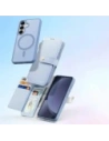 Etui z klapką Dux Ducis Lawa do Samsung Galaxy S25 z odłączanym portfelem magnetycznym niebieskie