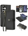 Etui z klapką Dux Ducis Lawa do Samsung Galaxy S25+ Plus z odłączanym portfelem magnetycznym czarne
