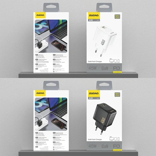 Ładowarka sieciowa Dudao A28 45W GaN USB-C czarna