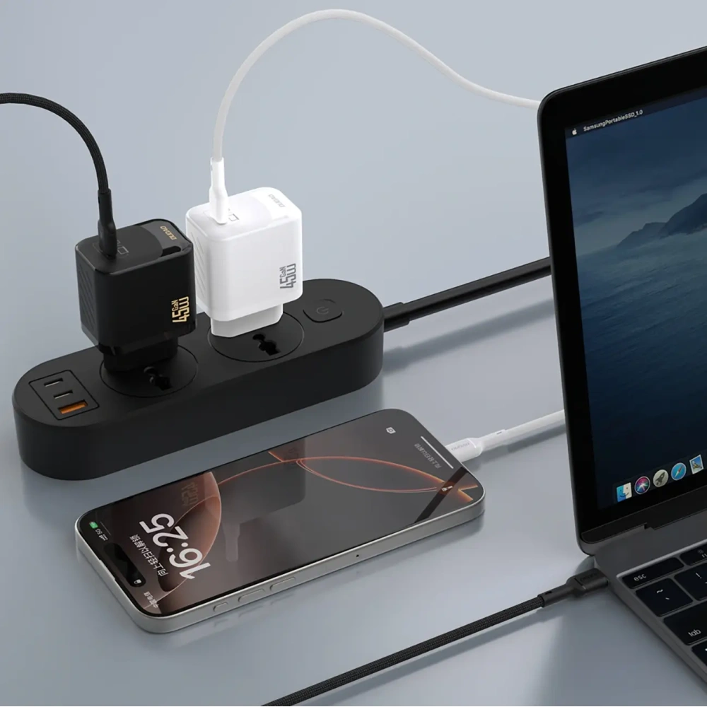Ładowarka sieciowa Dudao A28 45W GaN USB-C biała