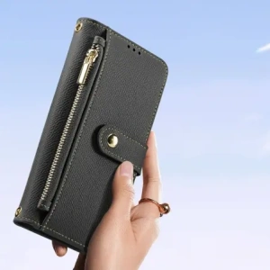Etui z klapką Dux Ducis Lawa do Samsung Galaxy S25+ Plus z odłączanym portfelem magnetycznym czarne
