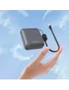 Powerbank ultrakompaktowy Dudao K22+ 10000mAh 22.5W USB-C z zawieszką / kablem USB-C szary