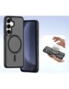 Etui z klapką Dux Ducis Lawa do Samsung Galaxy S25+ Plus z odłączanym portfelem magnetycznym czarne