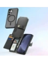 Etui z klapką Dux Ducis Lawa do Samsung Galaxy S25+ Plus z odłączanym portfelem magnetycznym czarne