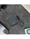 Powerbank ultrakompaktowy Dudao K22+ 10000mAh 22.5W USB-C z zawieszką / kablem USB-C szary