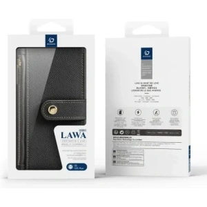 Etui z klapką Dux Ducis Lawa do Samsung Galaxy S25+ Plus z odłączanym portfelem magnetycznym czarne
