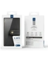 Etui z klapką Dux Ducis Lawa do Samsung Galaxy S25+ Plus z odłączanym portfelem magnetycznym czarne