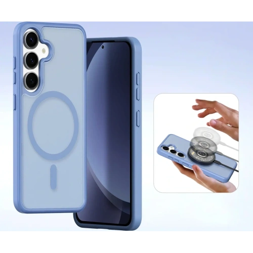 Etui z klapką Dux Ducis Lawa do Samsung Galaxy S25+ Plus z odłączanym portfelem magnetycznym niebieskie
