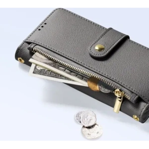 Etui z klapką Dux Ducis Lawa do Samsung Galaxy S25+ Plus z odłączanym portfelem magnetycznym szare