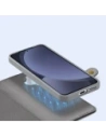 Etui z klapką Dux Ducis Lawa do Samsung Galaxy S25+ Plus z odłączanym portfelem magnetycznym szare