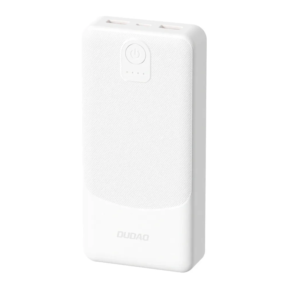 Powerbank Dudao K10 10000mAh 2.4A 2 xUSB-A biały