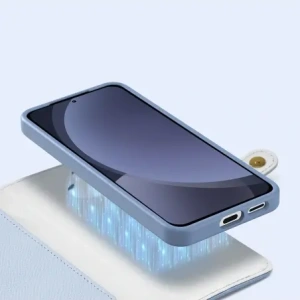 Etui z klapką Dux Ducis Lawa do Samsung Galaxy S25+ Plus z odłączanym portfelem magnetycznym niebieskie