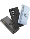 Etui z klapką Dux Ducis Lawa do Samsung Galaxy S25+ Plus z odłączanym portfelem magnetycznym szare