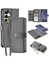 Etui z klapką Dux Ducis Lawa do Samsung Galaxy S25+ Plus z odłączanym portfelem magnetycznym szare