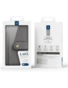 Etui z klapką Dux Ducis Lawa do Samsung Galaxy S25+ Plus z odłączanym portfelem magnetycznym szare