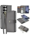 Etui z klapką Dux Ducis Lawa do Samsung Galaxy S25 Ultra z odłączanym portfelem magnetycznym szare