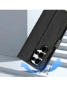 Etui z klapką Dux Ducis Lawa do Samsung Galaxy S25 Ultra z odłączanym portfelem magnetycznym czarne